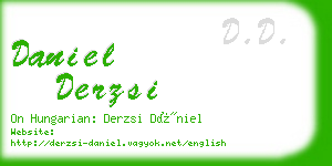 daniel derzsi business card